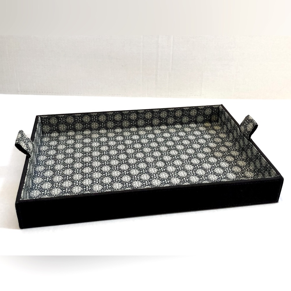 SOLD | Thomas O'Brien Modern Vintage Patterned Cotton Lined Cloth Tray